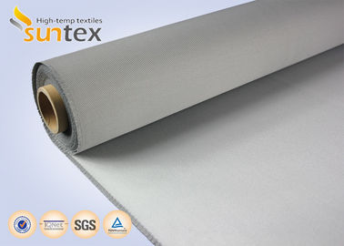 550C High Temperature Resistant PU Coated Fiberglass Cloth Roll 0.7mm Fire Protection