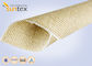High Silica Fiberglass Cloth Heat Resistant 18OZ Silica Cloth Smoke Door Heat Insulation Pad