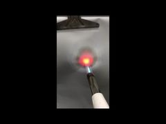 Veja a demonstração resistente ao calor à prova de fogo de tecido de fibra de vidro revestido de silicone 850g/m2