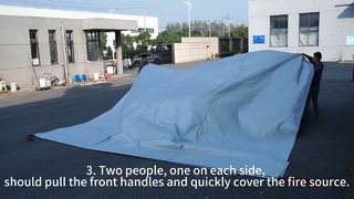 O guia mais simples e detalhado para usar uma manta contra incêndio em carros