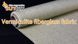 Tecido de fibra de vidro revestido com vermiculita SUNTEX