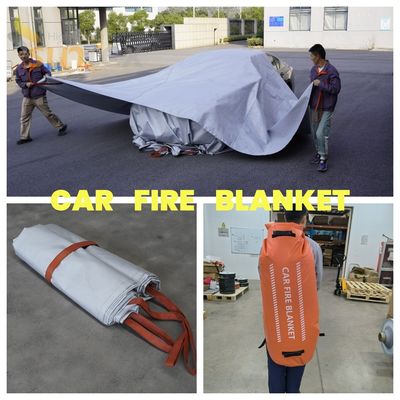 Suntex EV Car Fire Blanket with 60-Minute Coverage Explosion Mitigation and Gray Color for Lithium-Ion Battery Fires