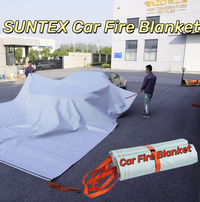 EV Car Fire Blanket Gray 550℃ Heat Resistant for Emergency Safety