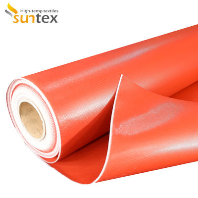 1. Heat-Resistant E-Glass Silicone-Coated Fiberglass Fabric (850g/m²)