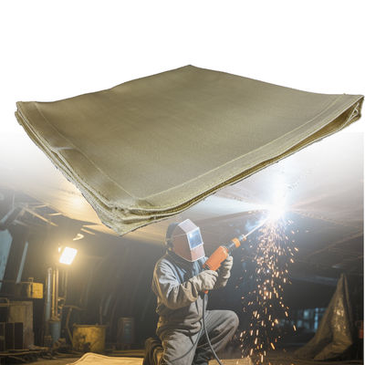 17 Oz 1000°F Fire Resistance Welding Blanket with 16 Mil Thickness for High Temp Grinding Sparks