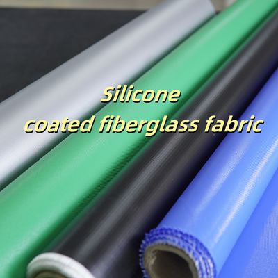 Silicone Coated Fiberglass Fabric 400 g/sqm -50C to 500C Fire Retardant