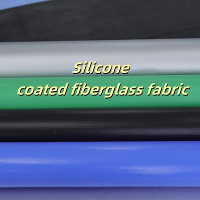 Silicone Coated Fiberglass Fabric 400 g/sqm -50C to 500C Fire Retardant