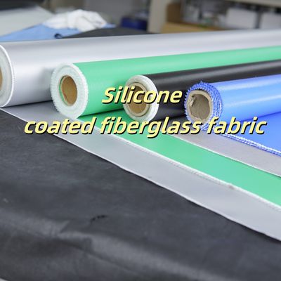 Silicone Coated Fiberglass Fabric 400 g/sqm -50C to 500C Fire Retardant