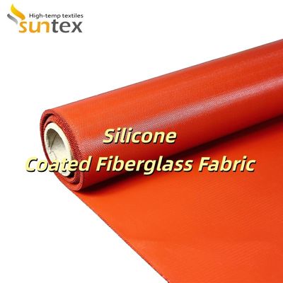 Double Sided Grey Color Alkali Free Silicone Coated Fiberglass Fabric Fireproof Silicone Rubber Coated Fiberglass Cloth