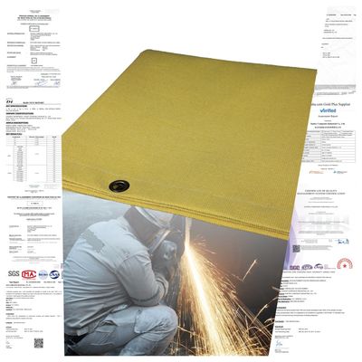 100% Fiberglass Welding Blanket - 550°C Heat Resistant Fire Blanket with Acrylic Coating for Maximum Protection