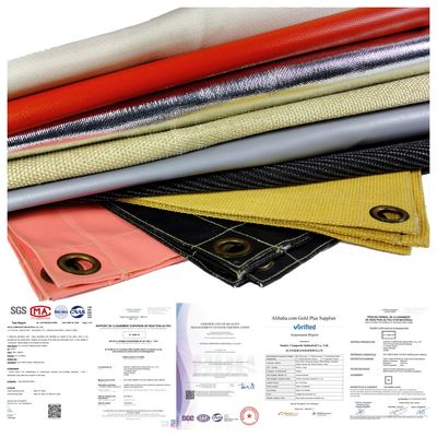Custom 100% Fiberglass Welding Blanket with 550°C Heat Resistance and Acrylic Coating for Fire Protection