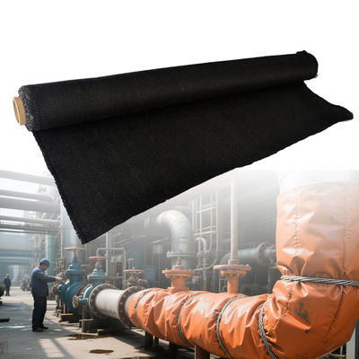 Double Sided Silicone Coated Fireproof Fiberglass Cloth with 50 m / 100 m Roll Length and Alkali Free Thermal Insulation Fabric