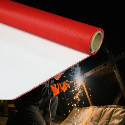 Heat Resistant and Abrasion Resistant PU Coated Fiberglass Fabric with 1m to 1.55m Width for Fireproof Applications