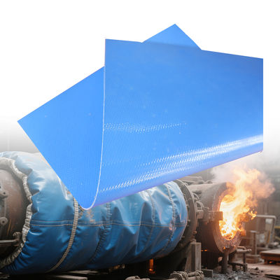 Grey Color Alkali Free Silicone Coated Fiberglass Fabric with 50 m / 100 m Roll Length for High Temperature Insulation
