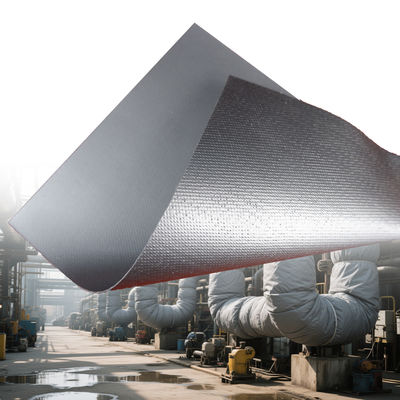 Grey Color Alkali Free Silicone Coated Fiberglass Fabric with 50 m / 100 m Roll Length for High Temperature Insulation