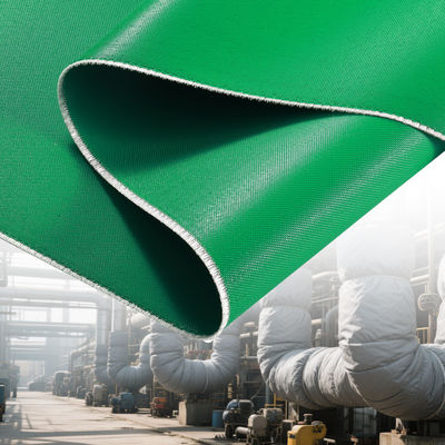 Heat Resistance Silicone Coated Fiberglass Fabric with Temperature Range -50C to 500C Available in 1 / 1.2 / 1.5 Meter Width and 50 m / 100 m Roll Length