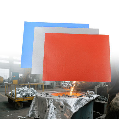 Fireproof Silicone Coated Fiberglass Fabric with Sparks Resistance and Weatherproof Properties for Welding Blankets