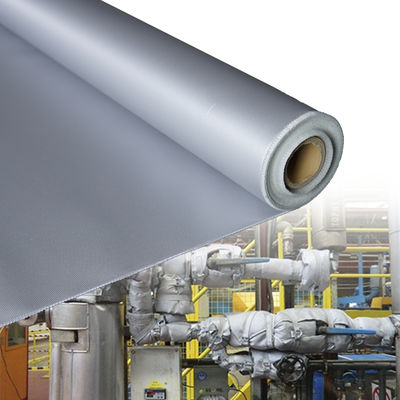 Flexible Heat Resistant Silicone Coated Fiberglass Fabric with 260℃ Continuous Thermal Protection 0.3 mm Thickness and 400 g/sqm Weight