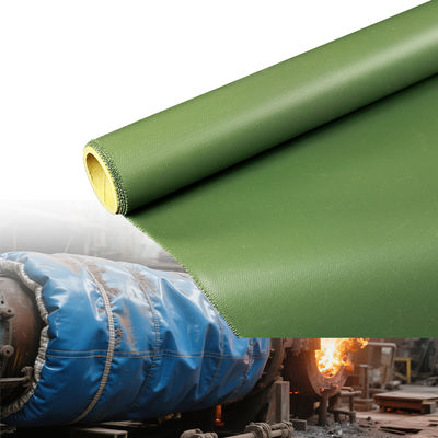 Alkali Free Silicone Coated Fiberglass Fabric with 1 / 1.2 / 1.5 meter Width and 50 m / 100 m Roll Length