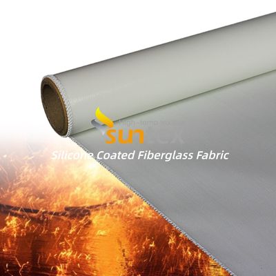 Corrosion Resistant Silicone Coated Fiberglass Fabric with Thermal Insulation and Chemical Resistance for Fireproof Applications