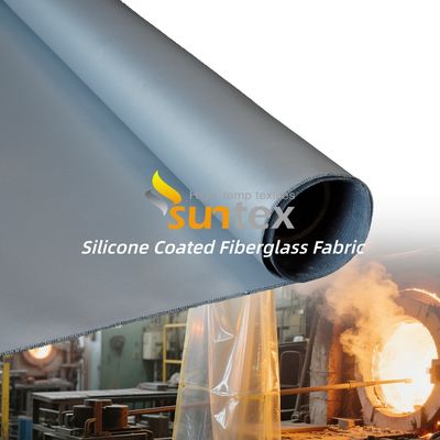 Fireproof Silicone Coated Fiberglass Fabric with Water Repellent and Anti-Corrosive Properties in 50 m / 100 m Roll Length