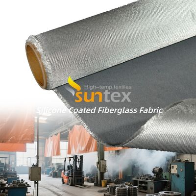Liquid Silicone Rubber Coated Double Sided Corrosion Resistant Fiberglass Welding Blanket Fire Retardant