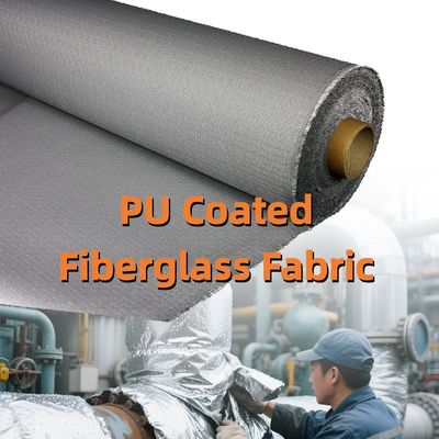 PU Coated Fiberglass Fabric Welding Blanket with Heat Shield for Brazing in Multiple Widths 1m to 1.55m