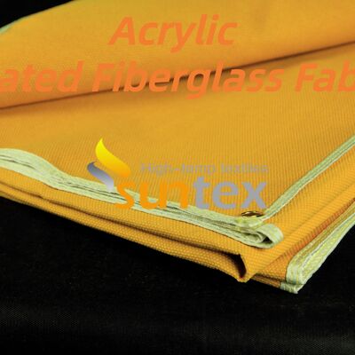 16 oz Acrylic Coated Fiberglass Fabric with Weave-set Treatment for Fire Blankets Resistant to 550 Degree C