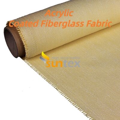 Acrylic Coated Fiberglass Fabric with 550 Degree C Temperature Resistance, 16 oz Density, and Weave-Set Treatment for Fire Blankets