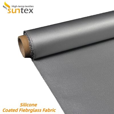 Industrial Grade Silicone Coated Fiberglass Fabric with 850g/m2 Weight Offering Fireproof and Chemical Corrosion Resistance