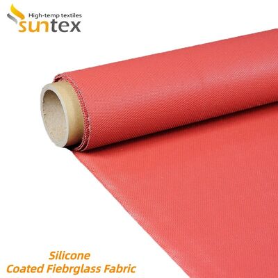 Fireproof Silicone Coated Fiberglass Fabric with High Temperature Stability and Chemical Resistance for Protective Clothing