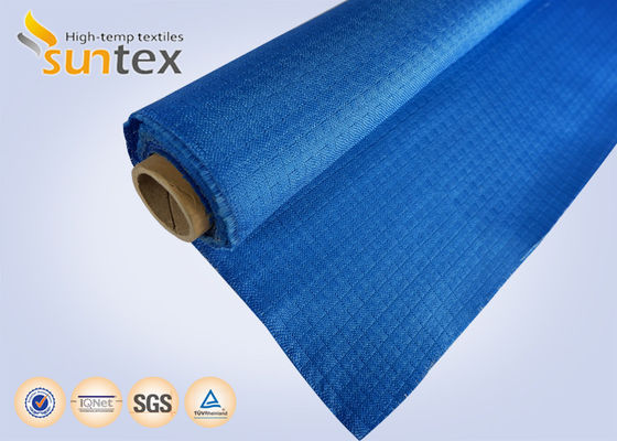 Red Color Acrylic Coated Fire Resistant Fiberglass Fabric With 550 Degree C Temperature Resistance And Easy To Sew And Cut