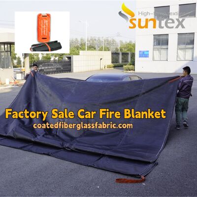 Factory Sale 1200 Degrees Celsius High Temperature Resistance EV Car Fire Blanket with 550℃/1000℃ Thermal Resistance and Oxygen Deprivation
