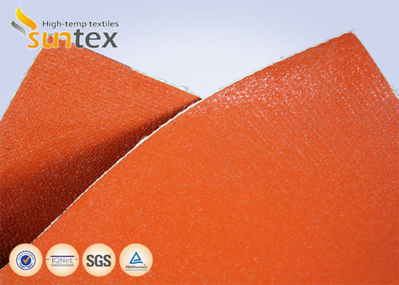 E-Glass Fiberglass Fabric Cloth High Temperature Protection Silicone Coated  Fireproof