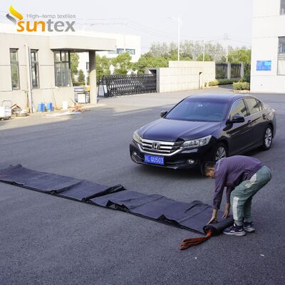 Industrial-Grade EV Car Fire Blanket with 550℃/1000℃ Thermal Resistance and Oxygen Deprivation for Fire Safety