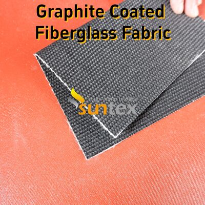 Graphite Coated High Temperature Fiberglass Cloth with 750℃ Resistance and 28.82oz/sqy Unit Weight