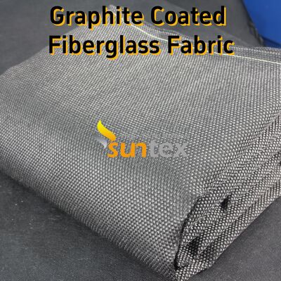 Black High Temperature Fiberglass Cloth with 750℃ Temperature Resistance and 28.82oz/sqy Unit Weight for Fire Protection