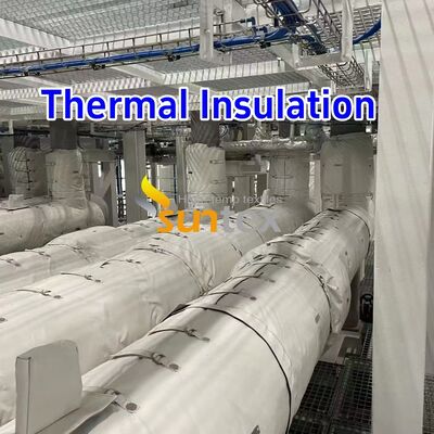 Custom 1000°C Temperature Resistant Removable Insulation Jacket with Water and Oil Resistant Thermal Insulation Cover