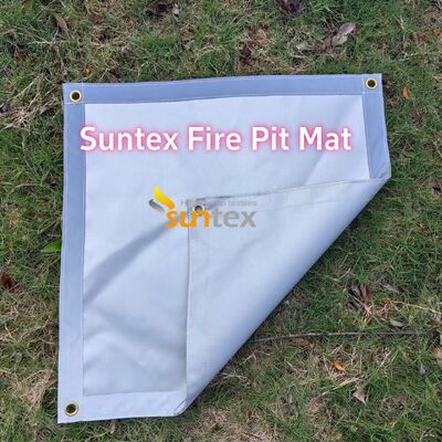 36 Inch Round Fire Pit Mat with 550C Heat-Resistant and Customizable Size for Outdoor Use
