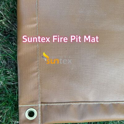 550°C Heat Resistant Fire Pit Mat with Customizable Sizes and Multi-Layer Structure for Outdoor Safety