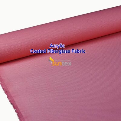Acrylic Coated Fire Resistant Fiberglass Fabric with 550 Degree C Temperature Resistance for Easy Sewing and Cutting