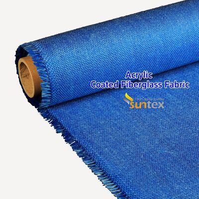Red 0.4mm Acrylic Coated Fiberglass Fabric with 550 Degree C Temperature Resistance for Welding Blankets