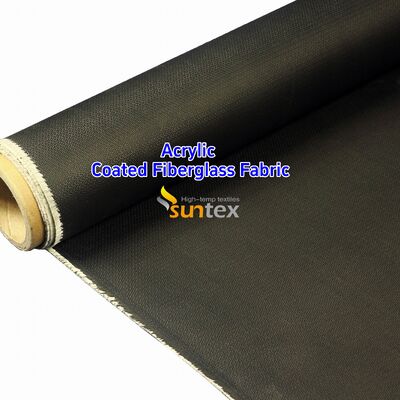 Fireproof Acrylic Coated Fiberglass Fabric with 550 Degree C Temperature Resistance for Welding Blankets