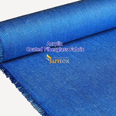 Acrylic Coated Fire Resistant Fiberglass Fabric with 550 Degree C Temperature Resistance for Welding Blankets - Easy to Sew and Cut
