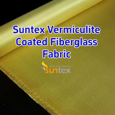 750℃ Temperature Resistance Vermiculite Coated Fiberglass Fabric with 1070gsm Heavy Weight and Excellent Abrasion Resistance