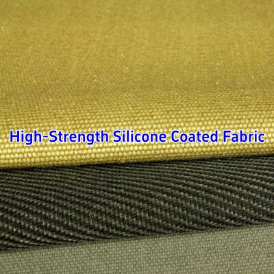 590 g/sqm Silicone Coated Fiberglass Fabric with 0.45 mm Thickness for Heat Resistant Insulation up to 550℃