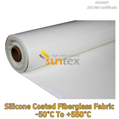 Suntex Heat Resistant C-Glass Fire Retardant Silicone Coated Silicone Rubber Coated Fiberglass Sheet/Fabric/Cloth