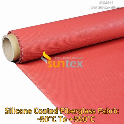 Silicone Rubber Coated Glass Fiber Fabric Fiberglass Cloth