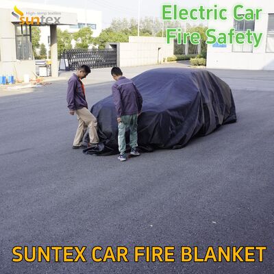 Direct Factory Supply Premium Large Area Silicone Fiberglass Fire Blanket for Car 