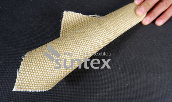 Fogo - tela revestida da fibra de vidro do Vermiculite resistente para a isolação de alta temperatura